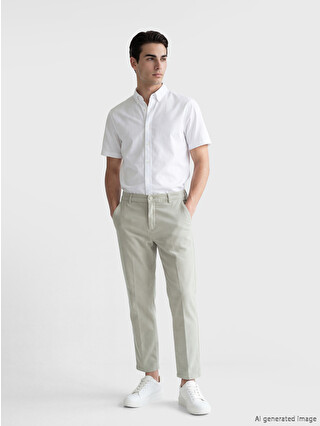 SOUTHBLUE Gabardine Regular Fit Men's Trousers - S68435Z8-ZXE | LC
