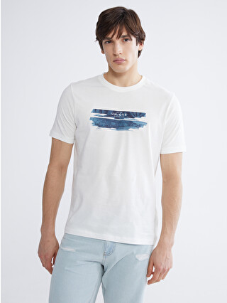 XSIDE Crew Neck Printed Jersey Man T-Shirt - S68574Z8-R9J | LC Waikiki