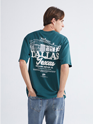 XSIDE Crew Neck Printed Jersey Men's T-Shirt - S68668Z8-YVF - LC