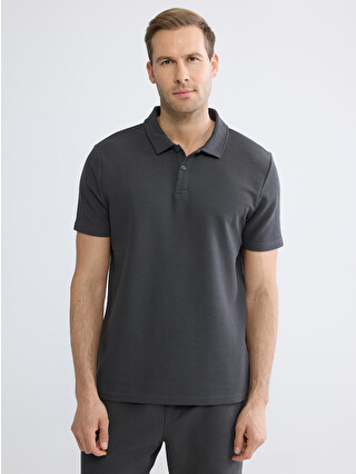 LCWAIKIKI Classic Polo Collar Textured Men's T-shirt - S68707Z8