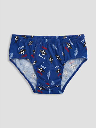 Açık Lacivert Baskılı