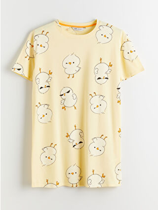 Light Yellow Printed