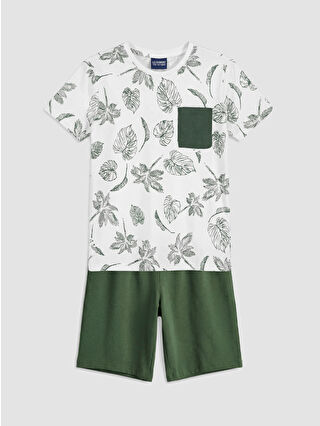 Pastel Yeşil Baskılı