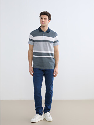 LCWAIKIKI Classic Striped Piqué Polo Shirt - S69687Z8-LGS | LC Waikiki