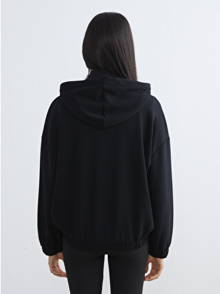 KOOR SPORT Hooded Oversize Women's Zippered Sweatshirt - S6AG03Z8