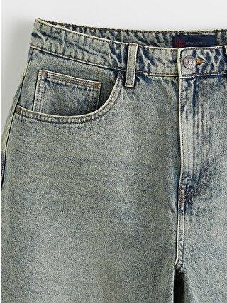 ☆shi-low☆ LCW Jeans Джинсовые шорты свободного кроя для мужчин - S6AK50Z8