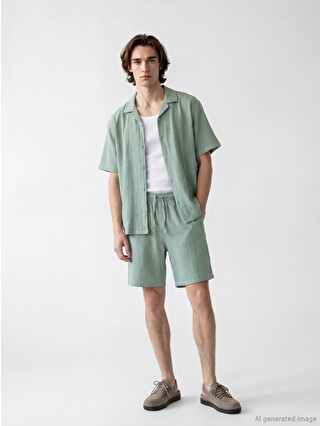 XSIDE Pantaloni Scurți Verde Bărbat - S6AV13Z8-GPP | LC Waikiki