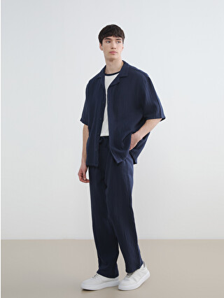 XSIDE Lacivert Loose Fit Erkek Müslin Pantolon - S6AV14Z8-Z46 | LCW