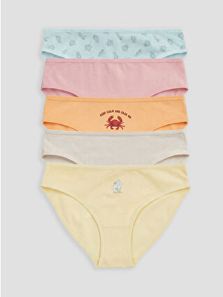 Pastel Mavi Baskılı