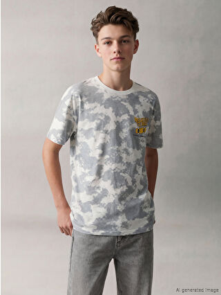 Grey Printed