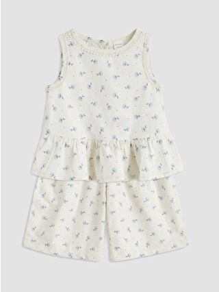 Açık Bej Baskılı