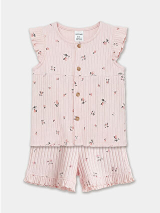 Açık Pembe Baskılı