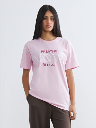 KOOR SPORT Crew Neck Printed Women's Sports T-shirt - S6BM95Z8-QXB