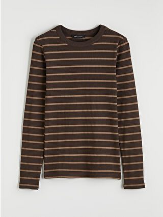 Koyu Kahverengi Çizgili