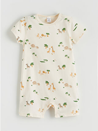 Açık Bej Baskılı