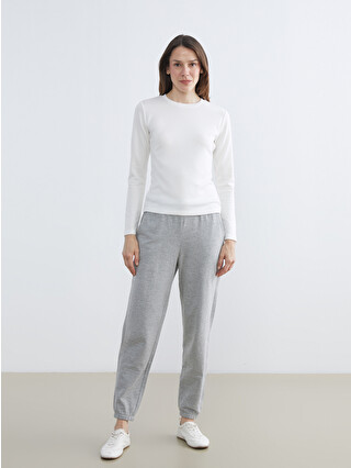LCWAIKIKI Basic Beli Lastikli Kadın Jogger Eşofman Altı - S6CB31Z8