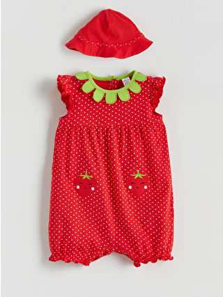 Açık Kırmızı Baskılı