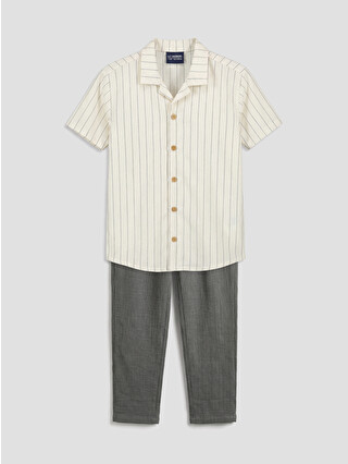 Light Beige Striped