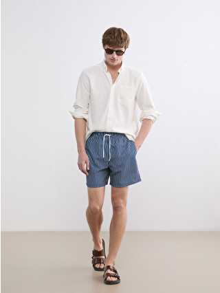 LCW SWIMWEAR Kısa Boy Çizgili Erkek Deniz Şortu - S6DH76Z8-LSJ