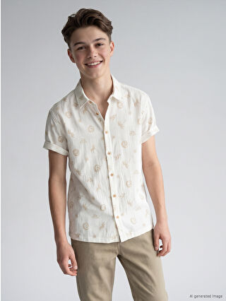 Beige Printed