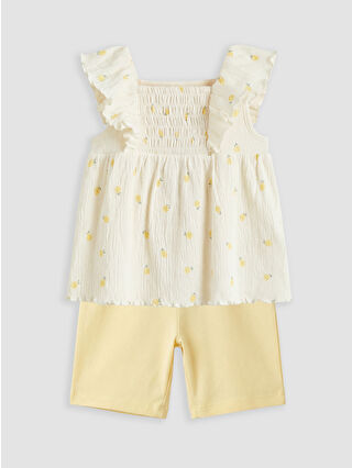 Açık Bej Baskılı