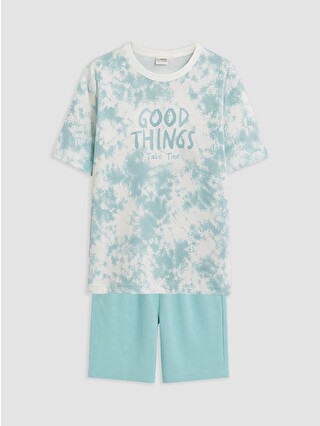 Turquoise Printed