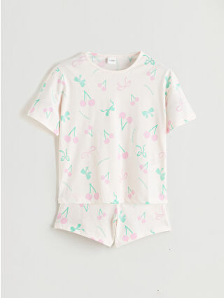 Uçuk Pembe Baskılı