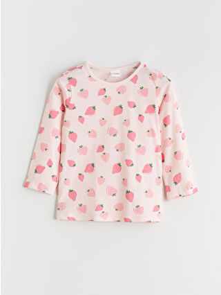 لون وردي فاتر مطبوع