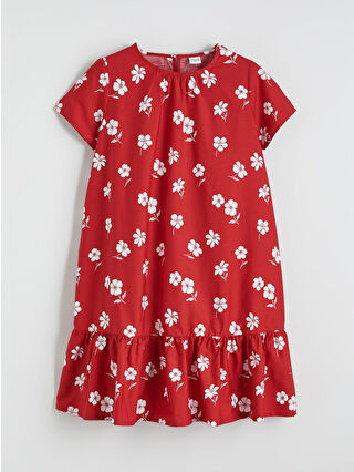 لون أحمر ساطع مطبوع