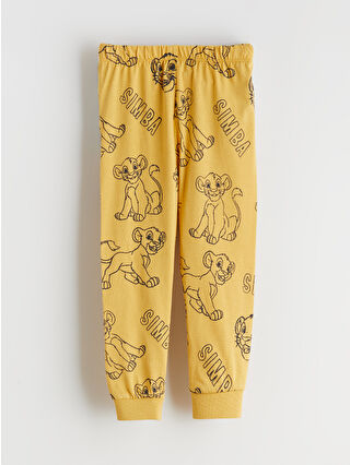 لون أصفر داكن مطبوع