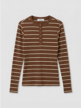 Açık Kahverengi Çizgili