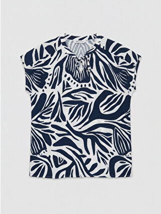 Navy Printed