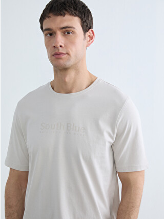 SOUTHBLUE Crew Neck Printed Jersey Men's T-shirt - S6FA59Z8-ZLC