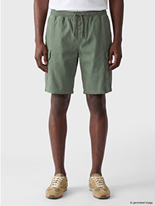 XSIDE Regular Fit Gabardine Men's Cargo Shorts - S6FB32Z8-SAY | LC