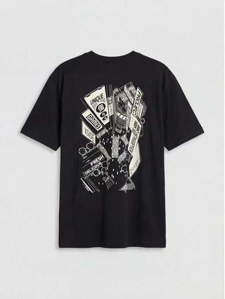 XSIDE Oversize Tokyo Print Men's T-shirt - S6FB58Z8-CVL | LC Waikiki