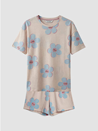 لون وردي فاتح مطبوع