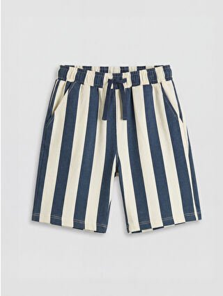 Açık İndigo Baskılı