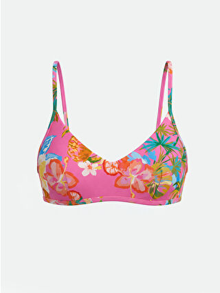 Canlı Pembe Baskılı