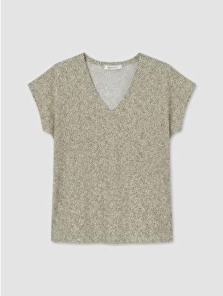 Açık Kahverengi Baskılı