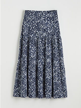 Koyu Lacivert Baskılı