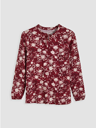 Dark Bordeaux Printed