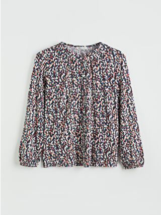 Açık Bordo Baskılı