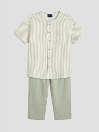 Ecru Striped 1
