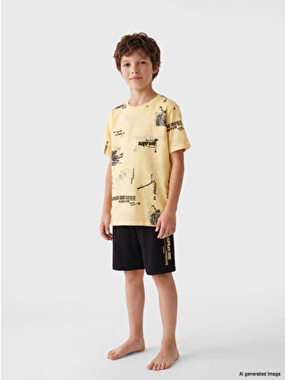 Yellow Printed