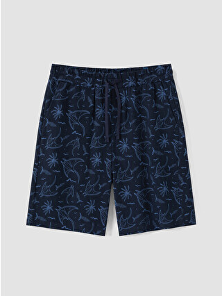 Navy Printed