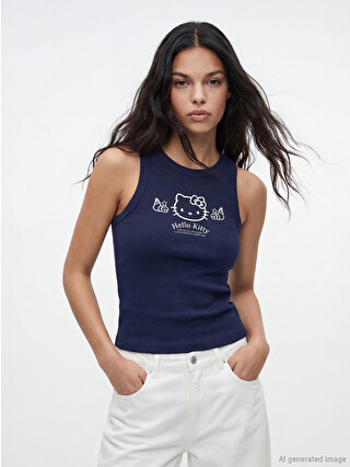 XSIDE Crew Neck Hello Kitty Printed Women's Tank Top - S6G767Z8