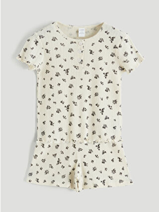 Açık Bej Baskılı