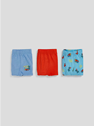 Açık Mavi Baskılı