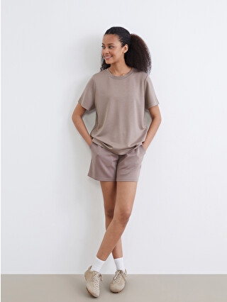 XSIDE Elastic Waist Soft Touch Women's Shorts - S6GA41Z8-PS7 | LC
