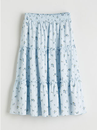 لون أزرق فاتح مطبوع